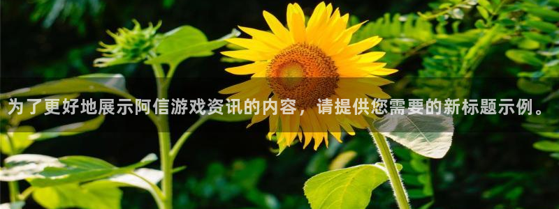 辉达娱乐登录网址：为了更好地展示阿信游戏资讯的内容，请提供您