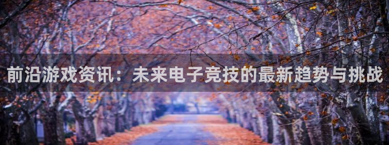 辉达娱乐网址官网：前沿游戏资讯：未来电子竞技的最新趋势与挑战